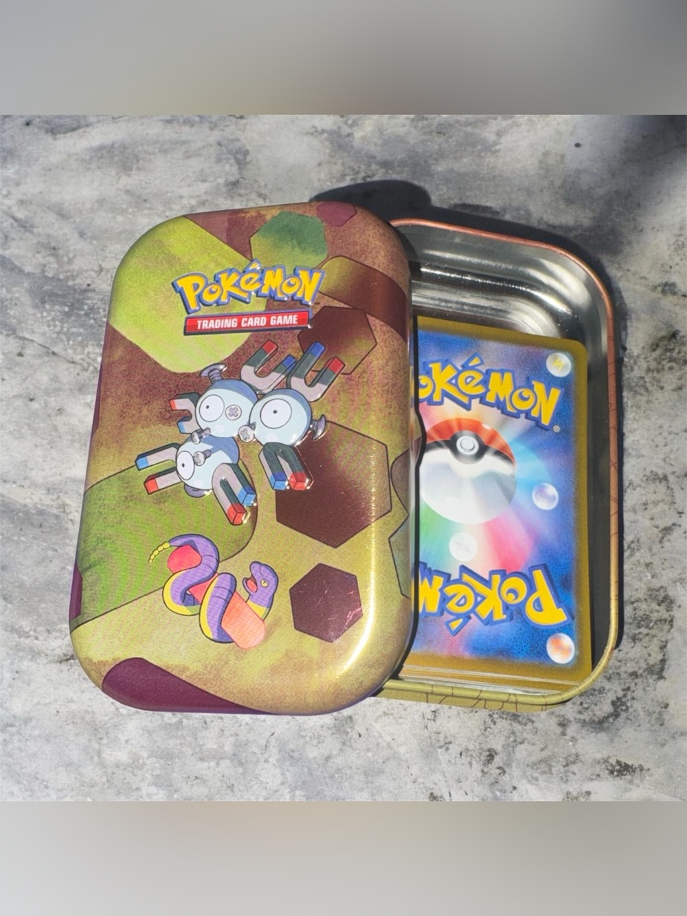 Empty Pokémon TCG Scarlet & Violet 151 Mini Tin w/ 52 Japanese Pokemon Cards